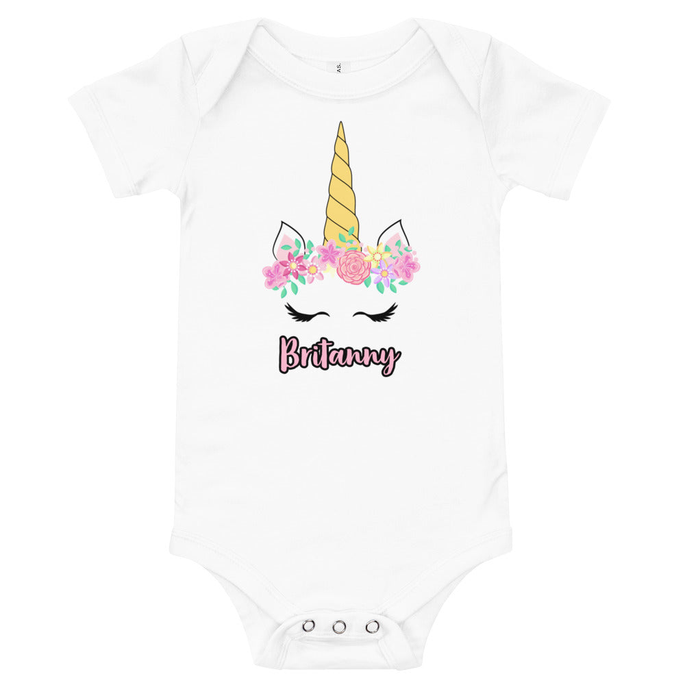 BIRTHDAY UNICORNIO / Baby short sleeve one piece