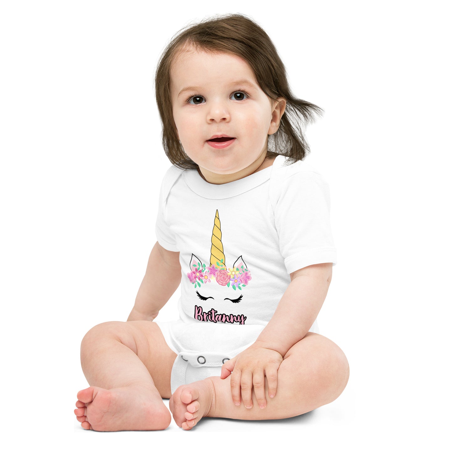 BIRTHDAY UNICORNIO / Baby short sleeve one piece