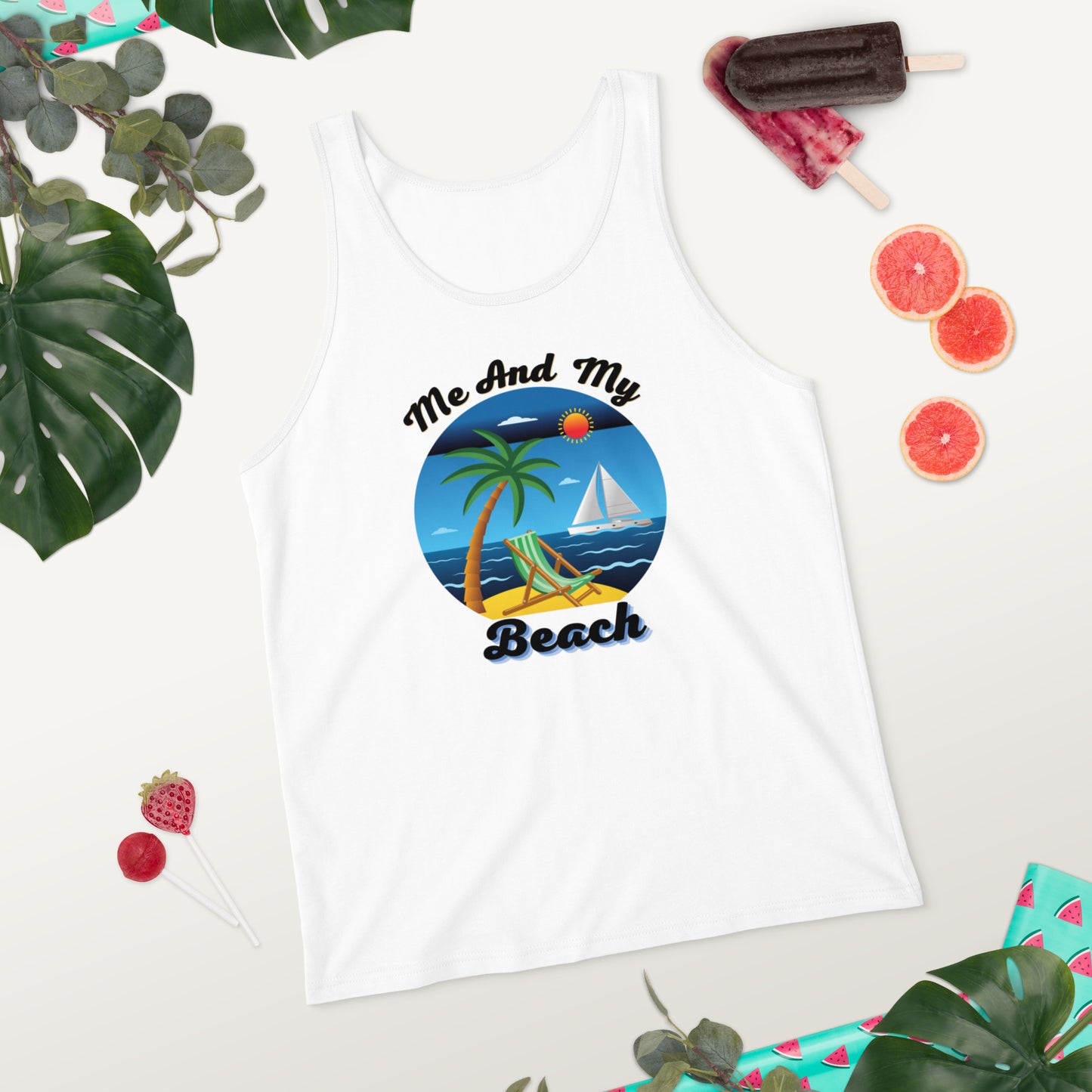 ME AND MY BEACH / Unisex Tank Top