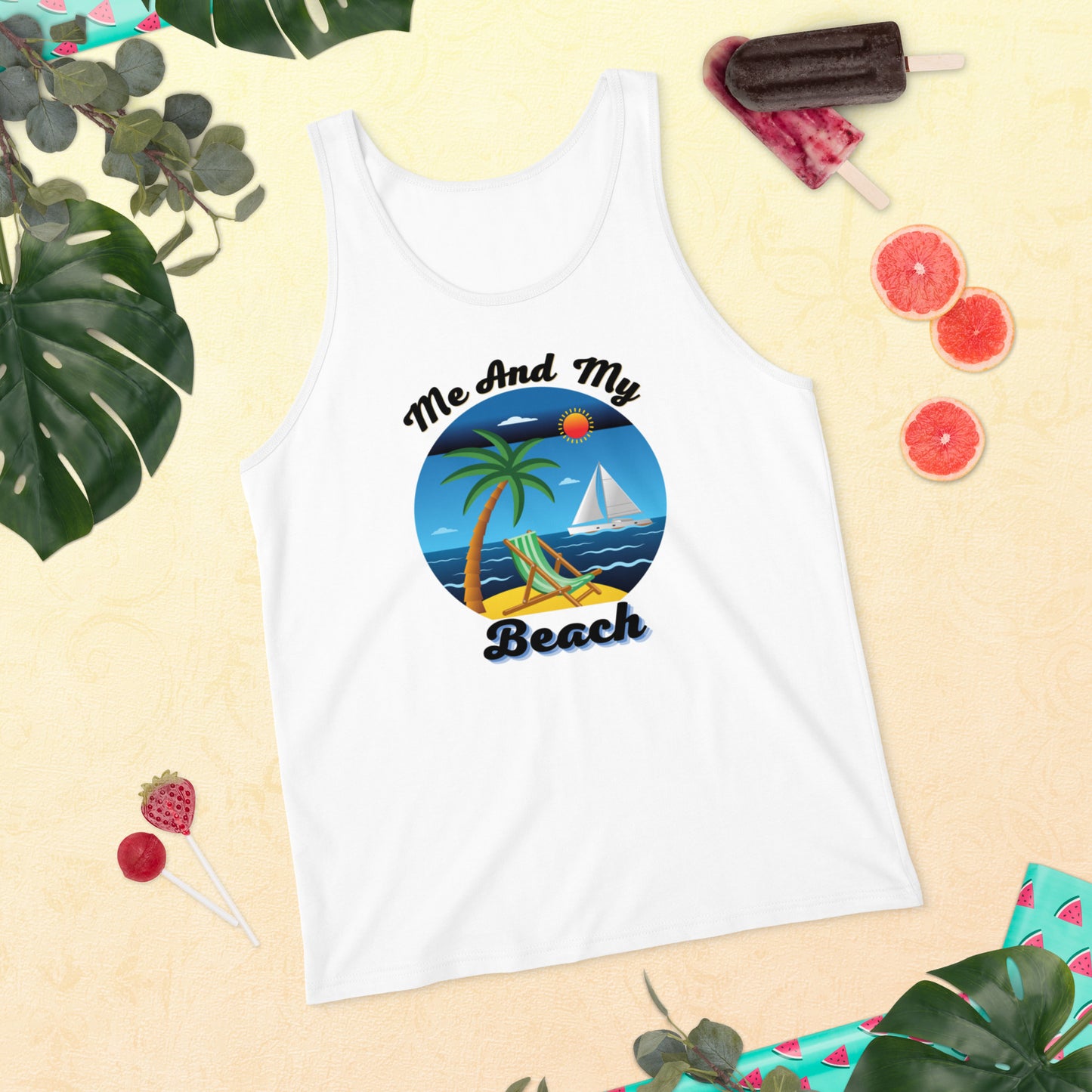 ME AND MY BEACH / Unisex Tank Top