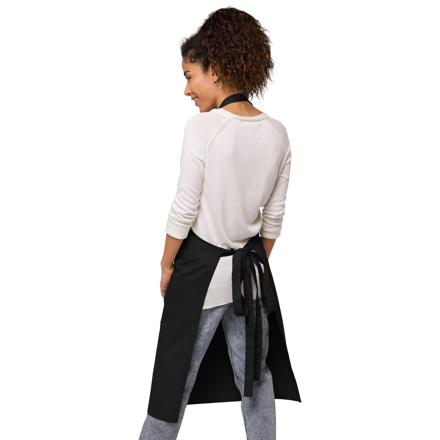 La arepa es Venezolana, I Love Arepa, Venezolano en USA, Venezuela Organic cotton apron