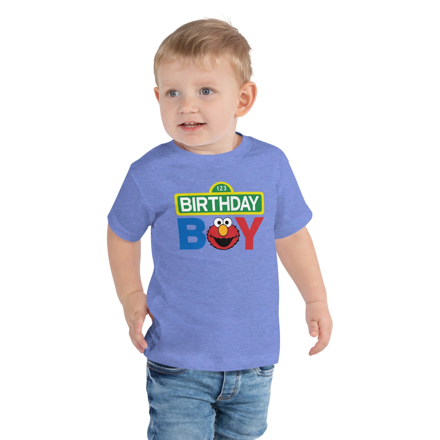 Birthday Boy Elmo, Toddler Short Sleeve Tee