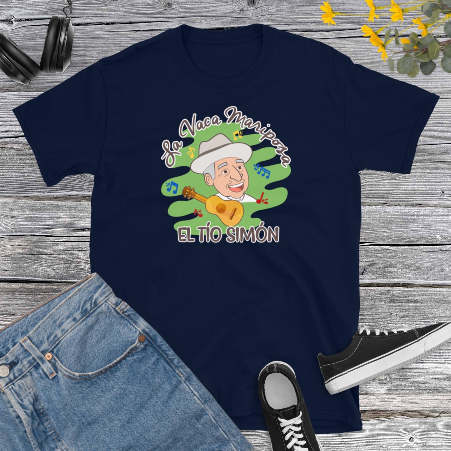 La Vaca Mariposa, El Tio Simon, Simon Diaz, I Love Venezuela, Fiesta Llanera Venezolana, Musica llanera Lover Short-Sleeve Unisex T-Shirt