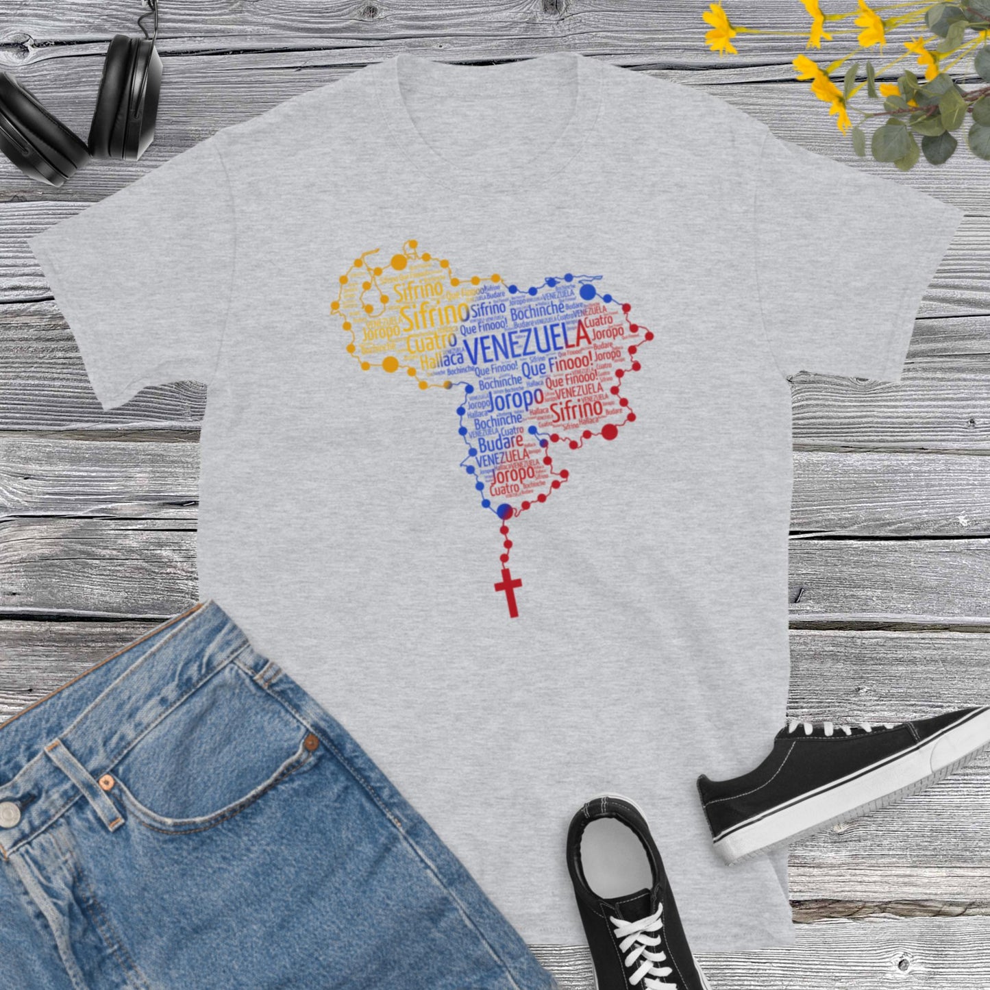 I Love Venezuela, Mapa Venezuela, Frases Venezolanas, Rosario Tricolor, Bandera Venezolana, Latin Power, Short-Sleeve Unisex T-Shirt