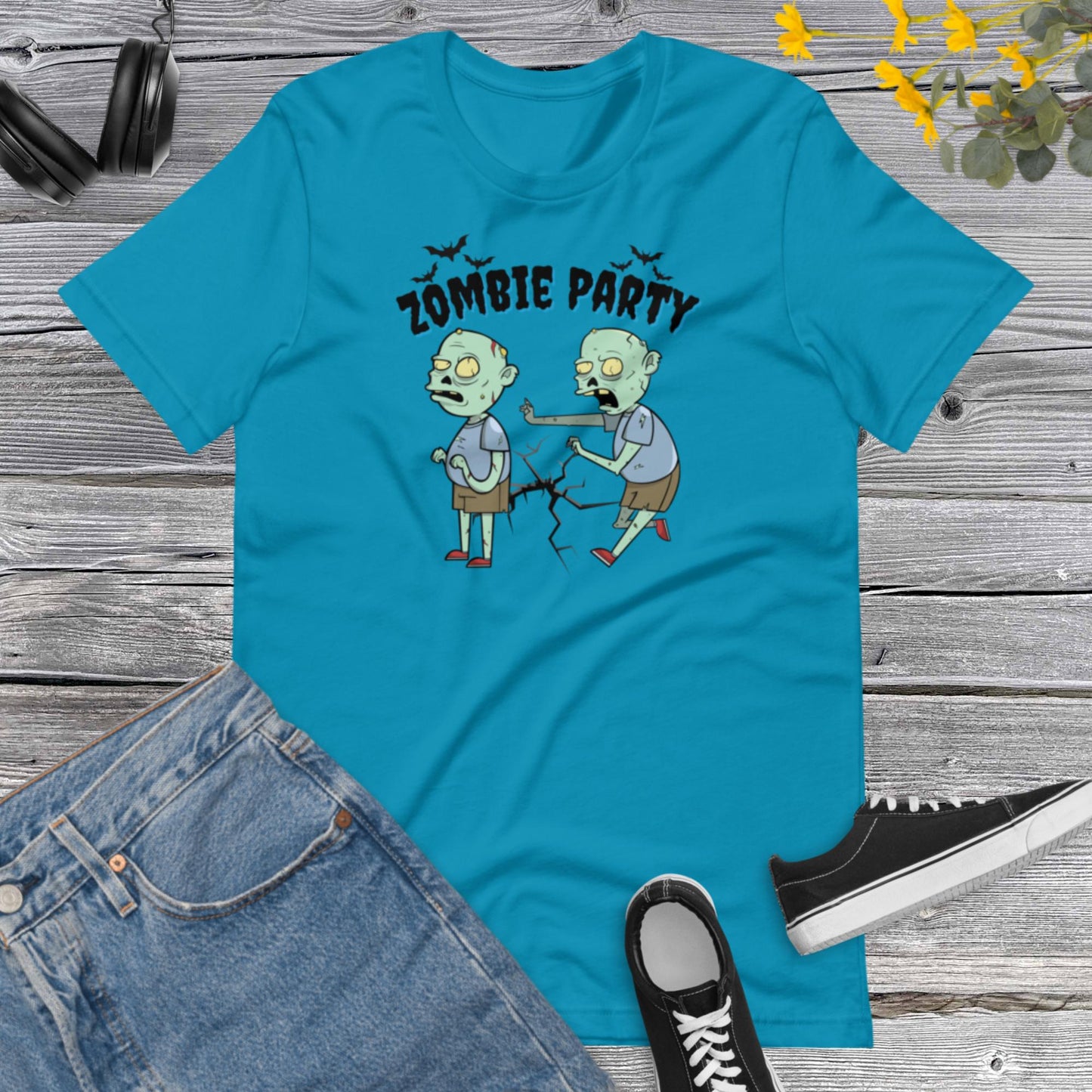 Zombie Party Shirt, Trick or Treat, Spooky Season, Halloween Party, Happy Halloween, Funny Halloween Zombie Unisex t-shirt