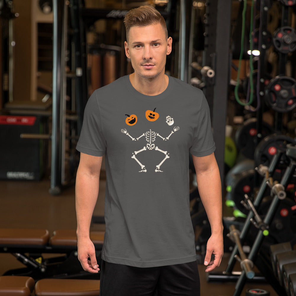 Dancing Skeleton Spooky, Halloween Skeleton Pumpkin Shirt, Halloween Shirt, Fall Shirt Unisex t-shirt
