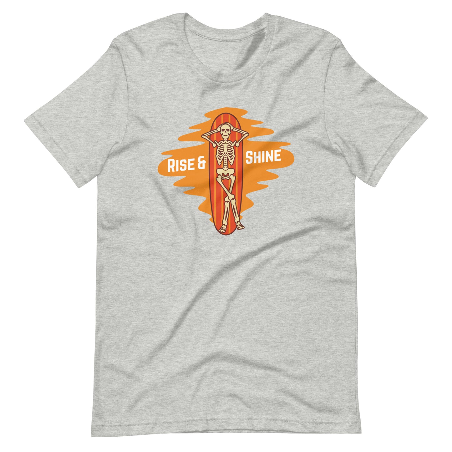 SUMMER RISE SHINE, Funny Summer shirt, Skeleton on the beach funny, Happiness, Unisex t-shirt