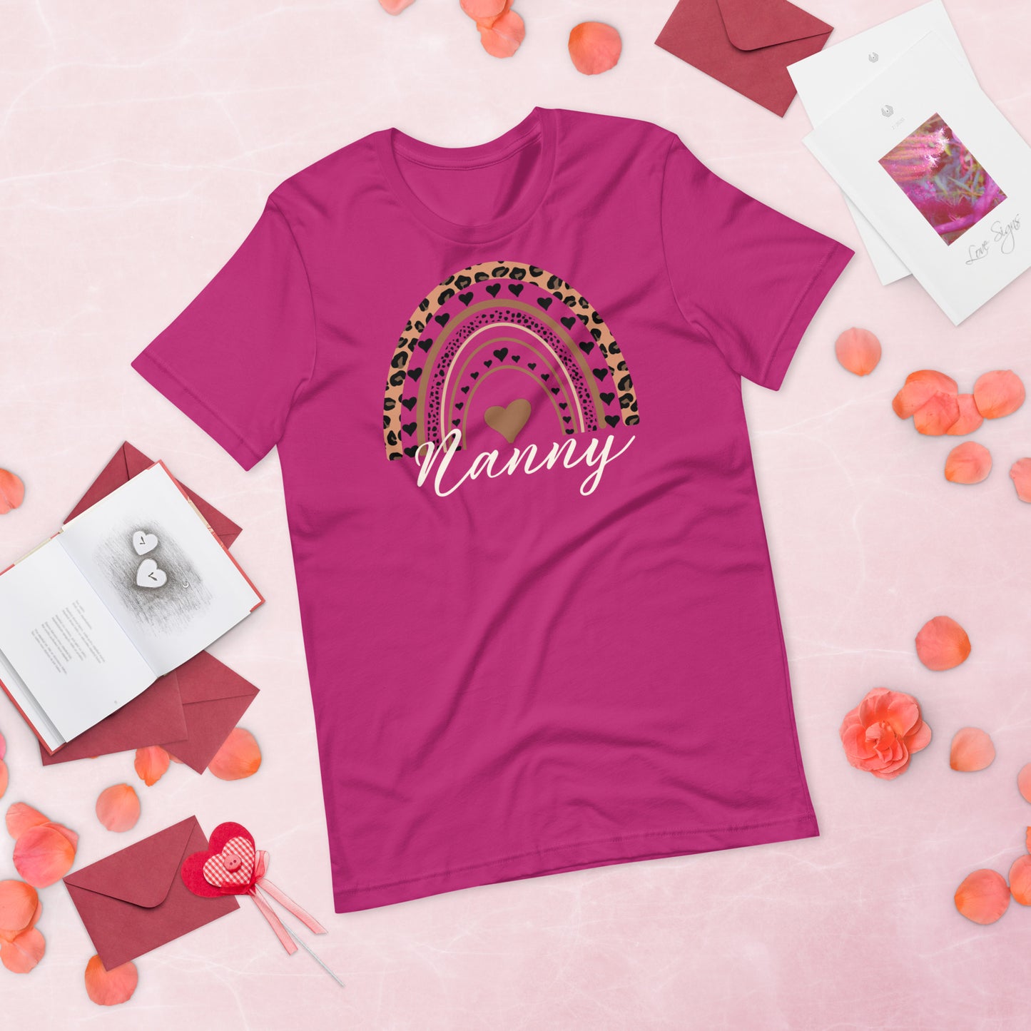 Leopard Rainbow Nanny Shirt, Nanny Rainbow Shirt, Nanny Life Shirt, Nanny Gifts, Unisex t-shirt