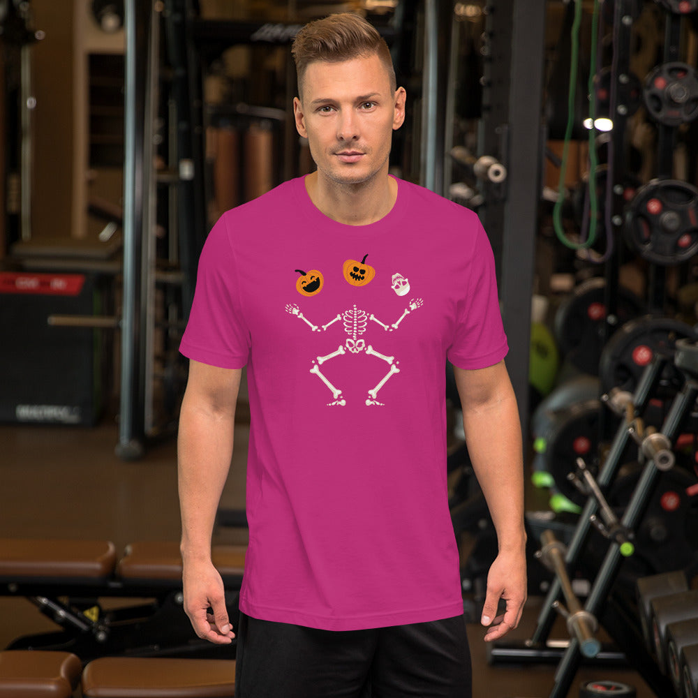 Dancing Skeleton Spooky, Halloween Skeleton Pumpkin Shirt, Halloween Shirt, Fall Shirt Unisex t-shirt