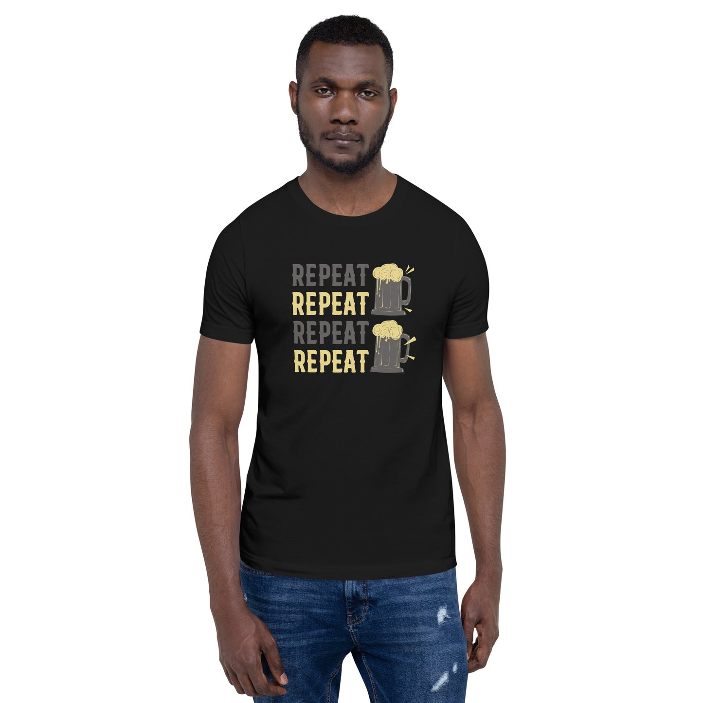 Repeat Beer, Beer Shirt, Drinking Beer Shirt, Oktoberfest Shirt, Beer Shirt, Funny Beer Shirt, Drinking Shirt, Beer T-Shirt / Unisex t-shirt