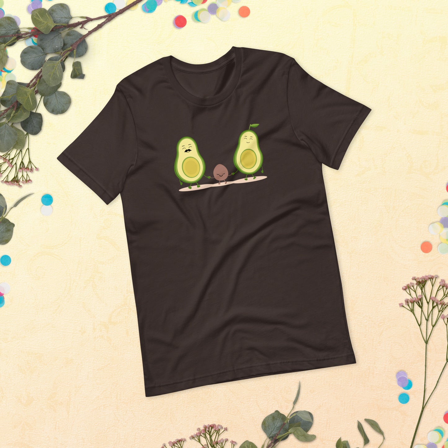 Avocado Family Matching Adult Unisex Shirt, Vegetarian Family, Funny Avocado Love Unisex t-shirt