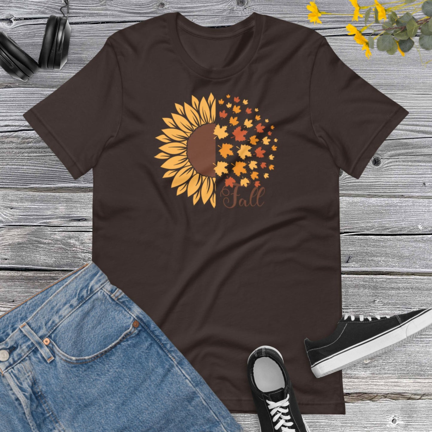 Fall Sunflower shirt, Fall t-shirt, Fall Sunflower shirt, Fall shirt for women, Cute Fall Shirt, Fall Lovers Unisex t-shirt