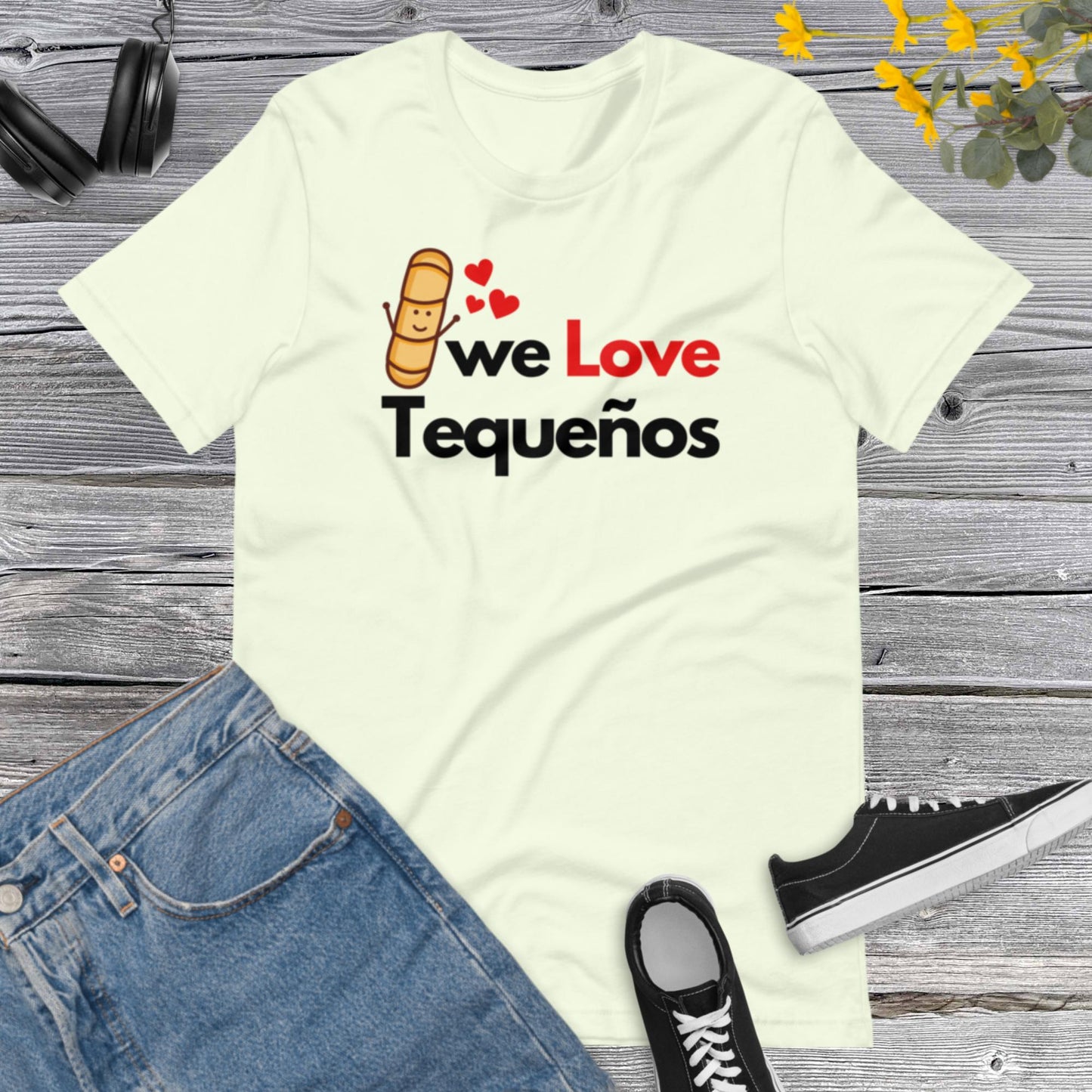 We Love Tequenos, Tequenos Lover, Venezuela Shirt I Love Tequeños, Funny Tequeno, Venezuelan Cheese Sticks Unisex t-shirt