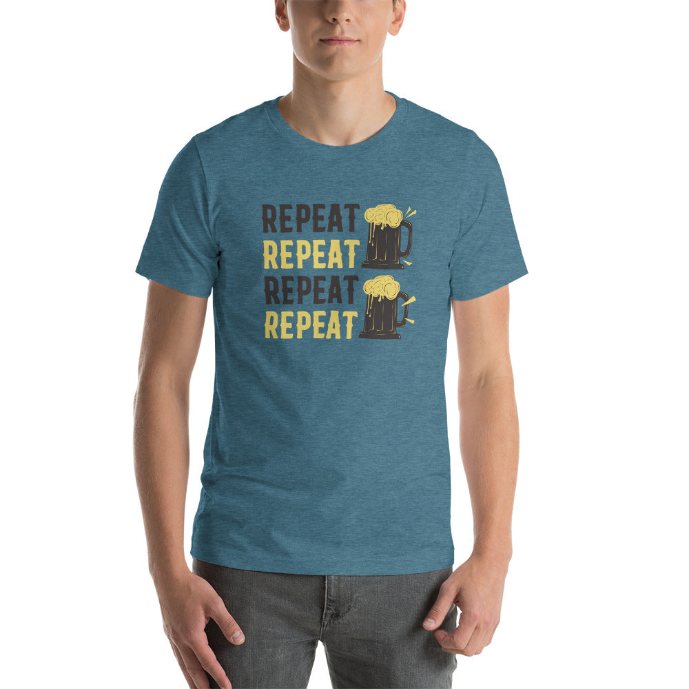 Repeat Beer, Beer Shirt, Drinking Beer Shirt, Oktoberfest Shirt, Beer Shirt, Funny Beer Shirt, Drinking Shirt, Beer T-Shirt / Unisex t-shirt