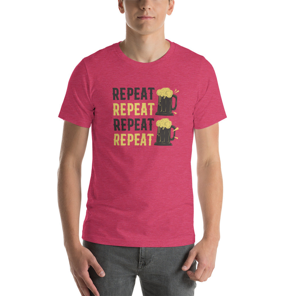 Repeat Beer, Beer Shirt, Drinking Beer Shirt, Oktoberfest Shirt, Beer Shirt, Funny Beer Shirt, Drinking Shirt, Beer T-Shirt / Unisex t-shirt