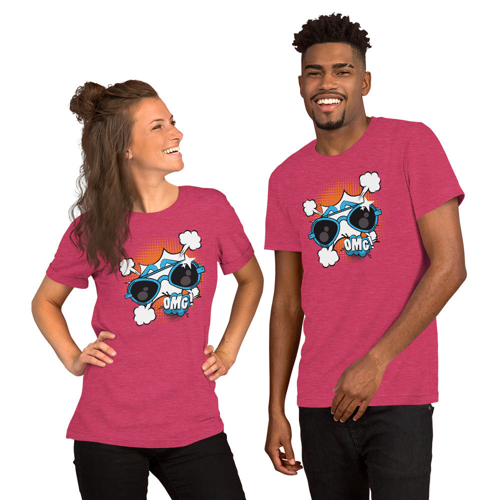 OMG! Pop Art, Retro Comic Style Pop Art OMG, Retro Comic Style, American Vintage Pop Art Design, Unisex t-shirt