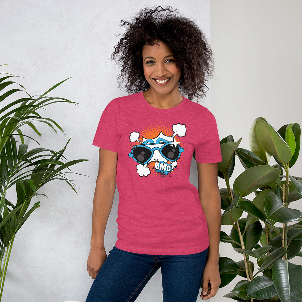 OMG! Pop Art, Retro Comic Style Pop Art OMG, Retro Comic Style, American Vintage Pop Art Design, Unisex t-shirt