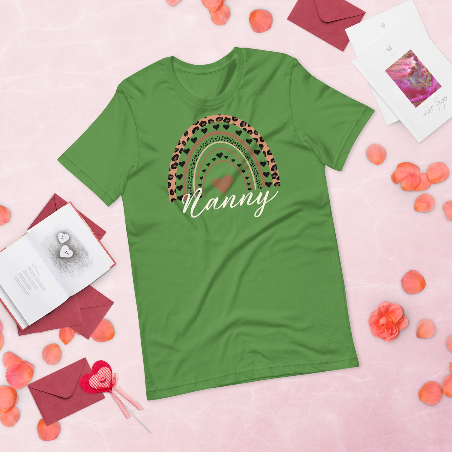 Leopard Rainbow Nanny Shirt, Nanny Rainbow Shirt, Nanny Life Shirt, Nanny Gifts, Unisex t-shirt