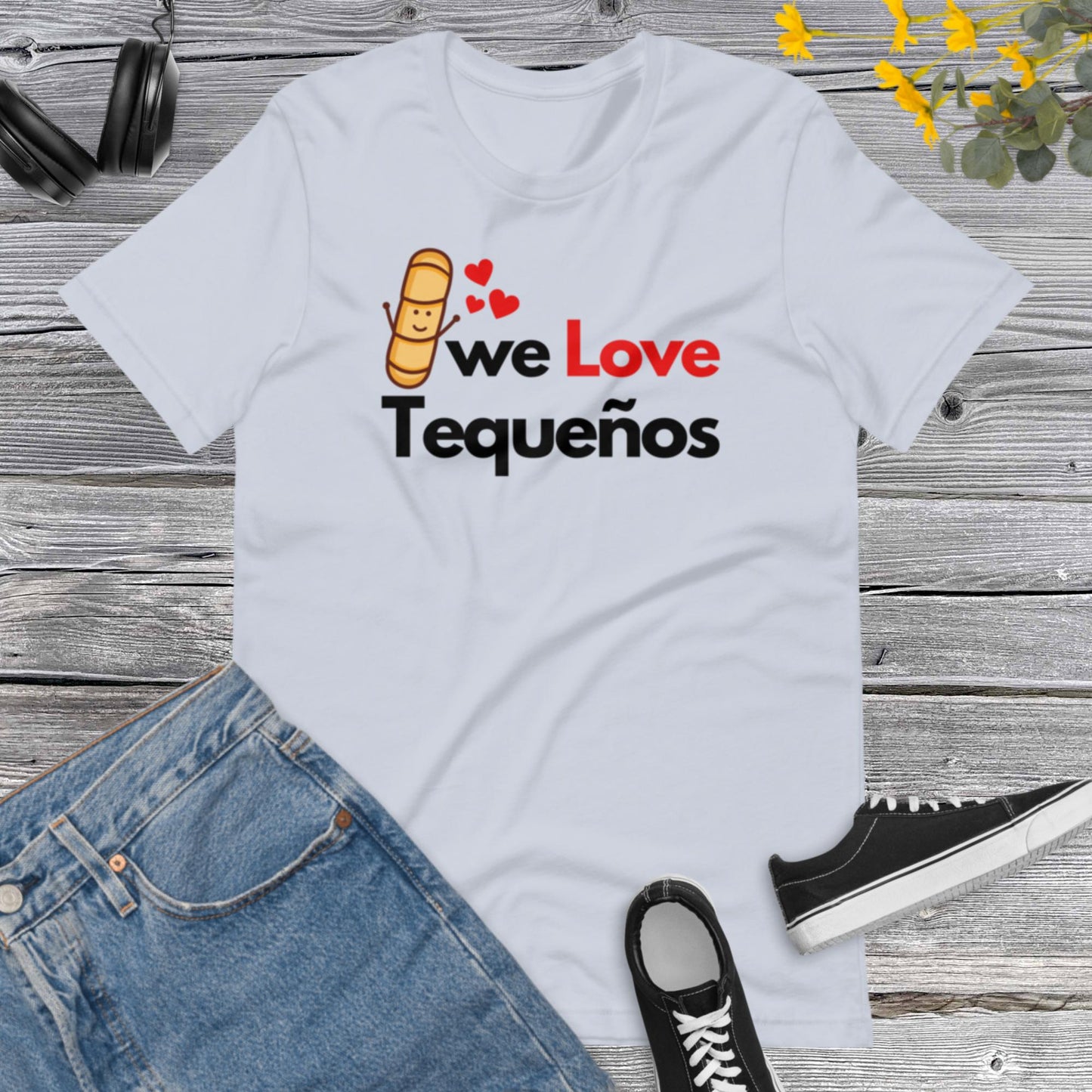 We Love Tequenos, Tequenos Lover, Venezuela Shirt I Love Tequeños, Funny Tequeno, Venezuelan Cheese Sticks Unisex t-shirt