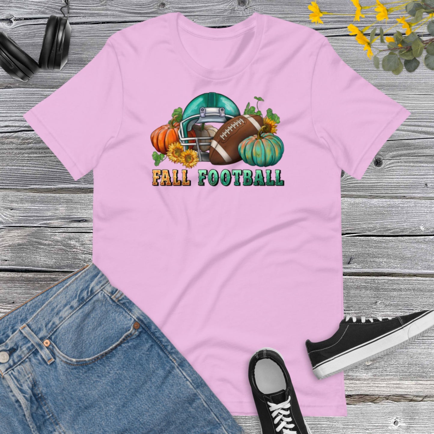 Fall Football, Football Ball, Football Lover, Pumpkin, Happy Fall, Football Game Day Unisex t-shirt