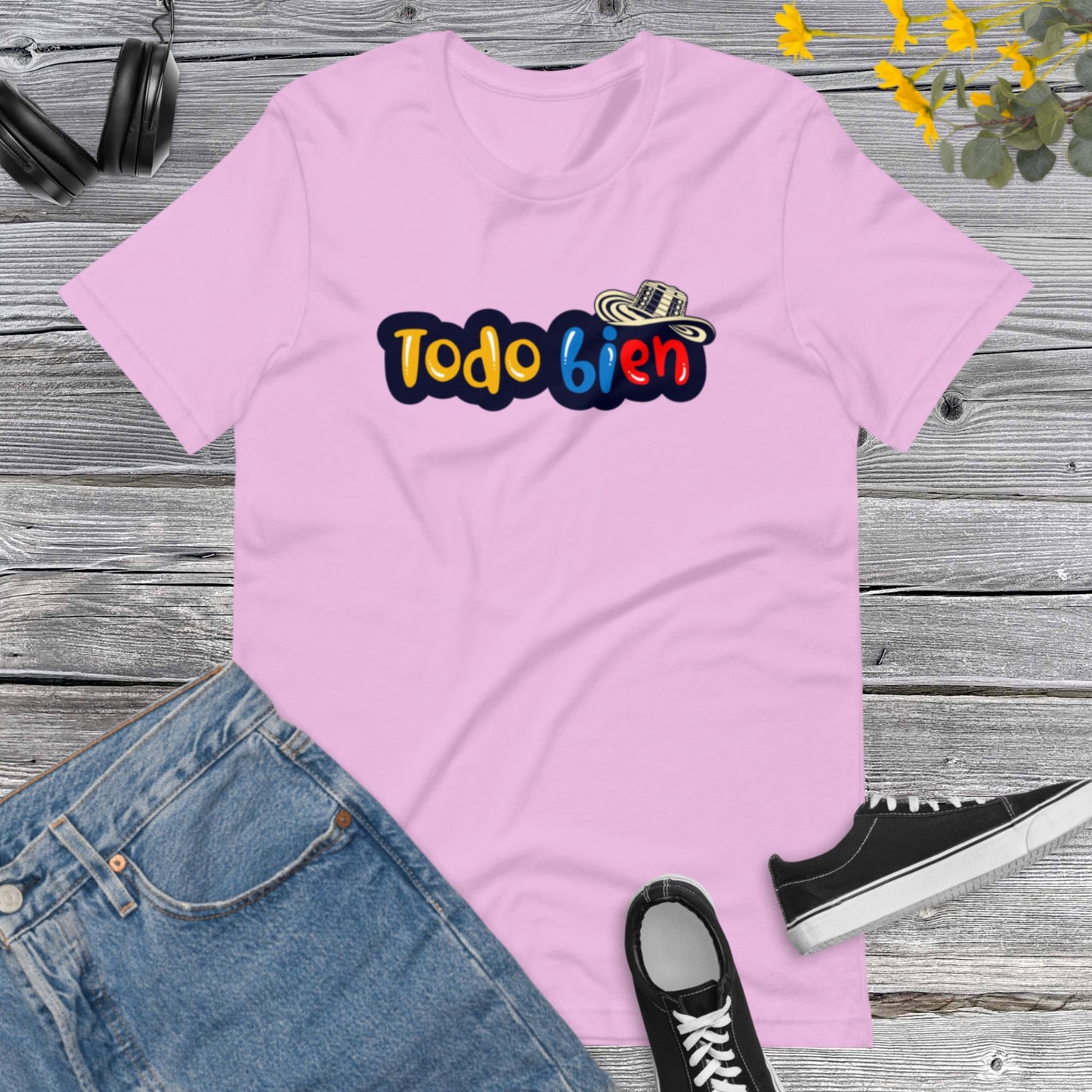 Todo Bien ! Colombia, I Love Colombia, Colombian, Latina Tee, Latino shirt, Colombia Gift, Colombia Traveler TopUnisex t-shirt