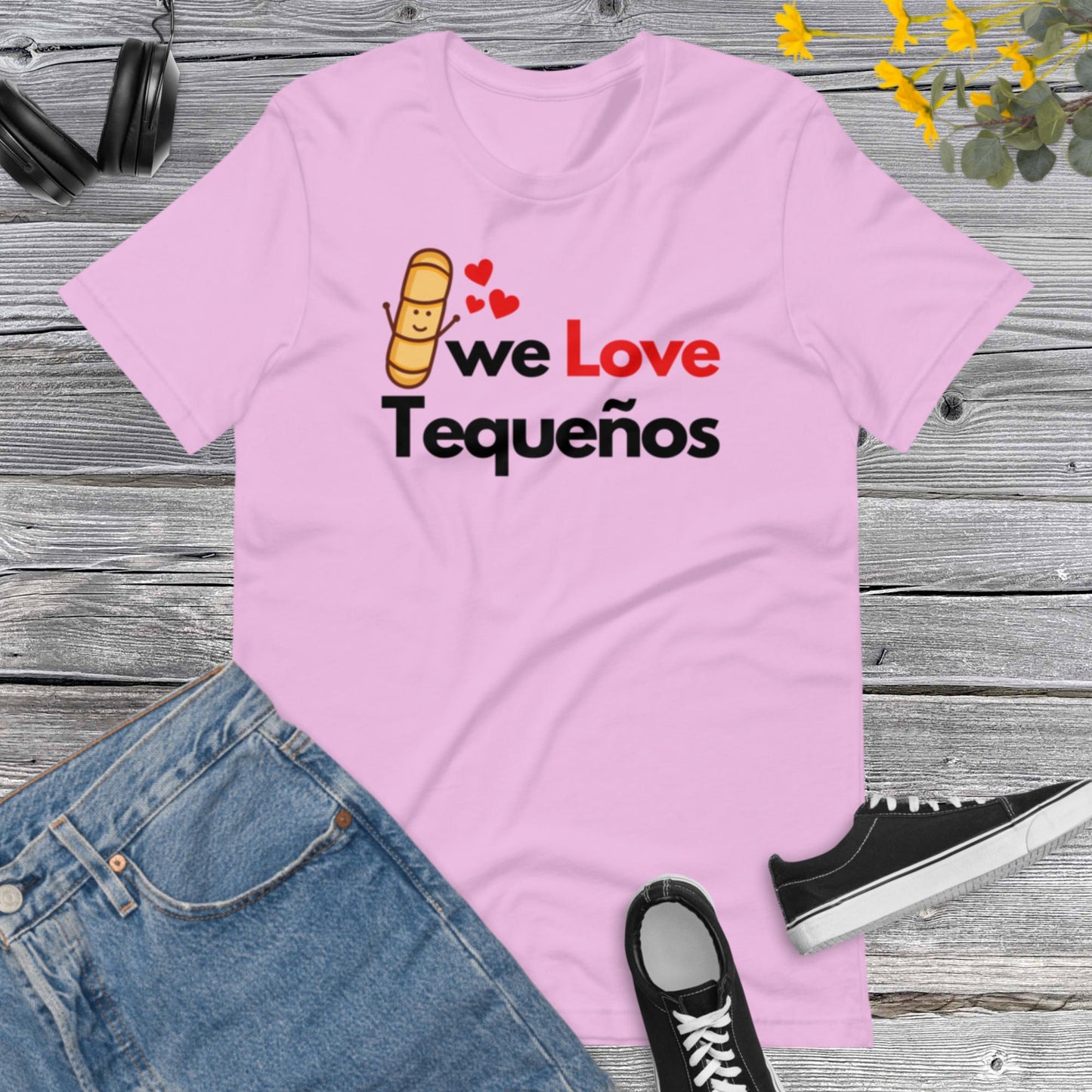 We Love Tequenos, Tequenos Lover, Venezuela Shirt I Love Tequeños, Funny Tequeno, Venezuelan Cheese Sticks Unisex t-shirt