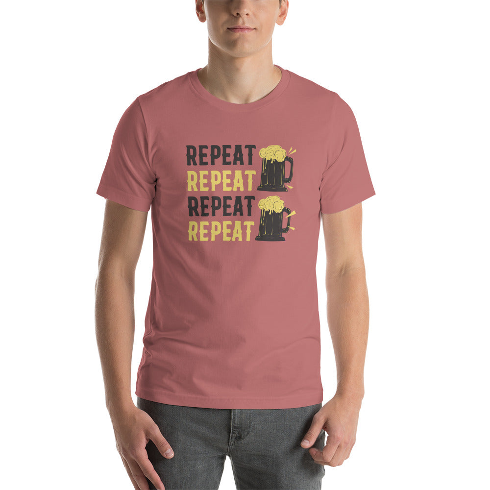 Repeat Beer, Beer Shirt, Drinking Beer Shirt, Oktoberfest Shirt, Beer Shirt, Funny Beer Shirt, Drinking Shirt, Beer T-Shirt / Unisex t-shirt