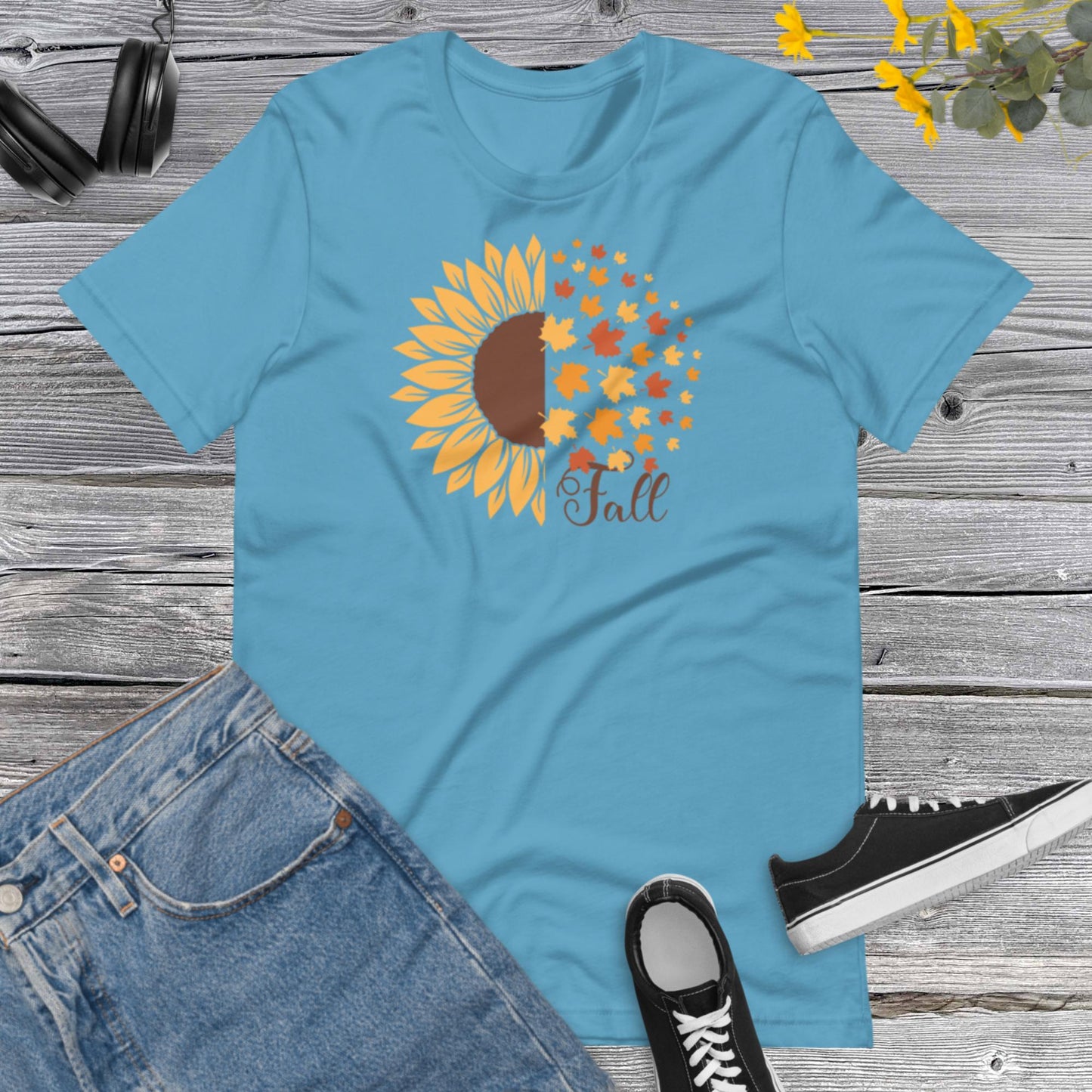 Fall Sunflower shirt, Fall t-shirt, Fall Sunflower shirt, Fall shirt for women, Cute Fall Shirt, Fall Lovers Unisex t-shirt