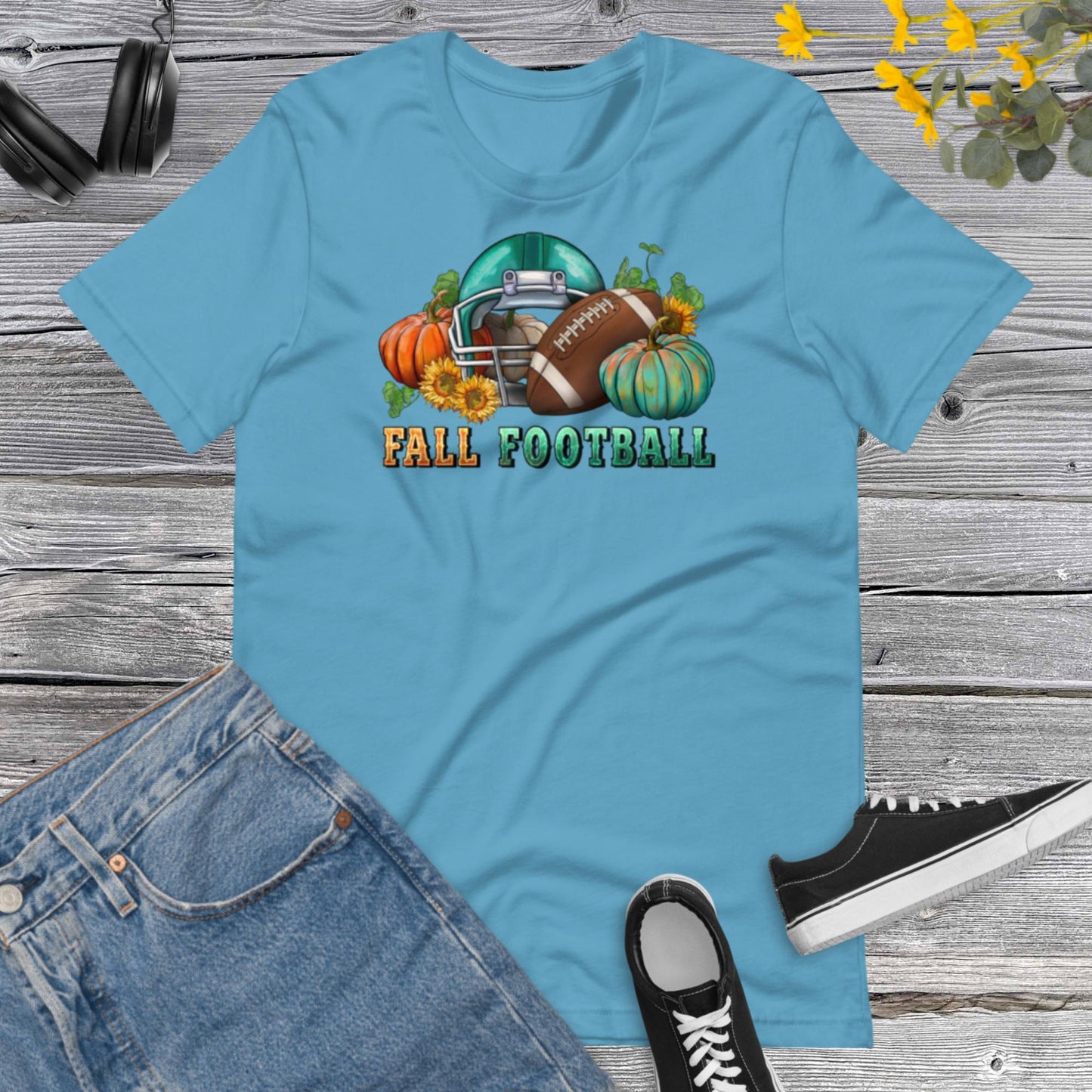 Fall Football, Football Ball, Football Lover, Pumpkin, Happy Fall, Football Game Day Unisex t-shirt