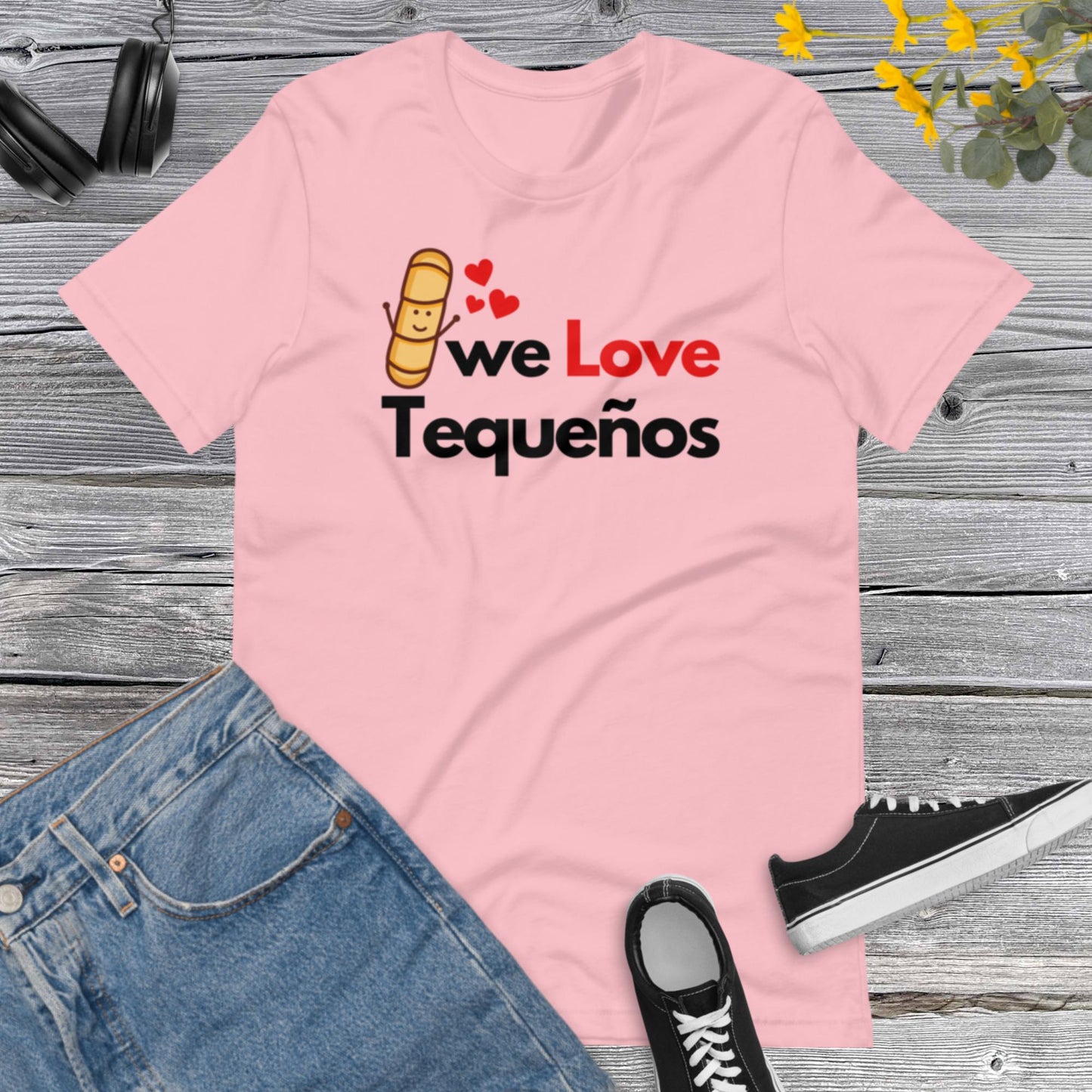 We Love Tequenos, Tequenos Lover, Venezuela Shirt I Love Tequeños, Funny Tequeno, Venezuelan Cheese Sticks Unisex t-shirt