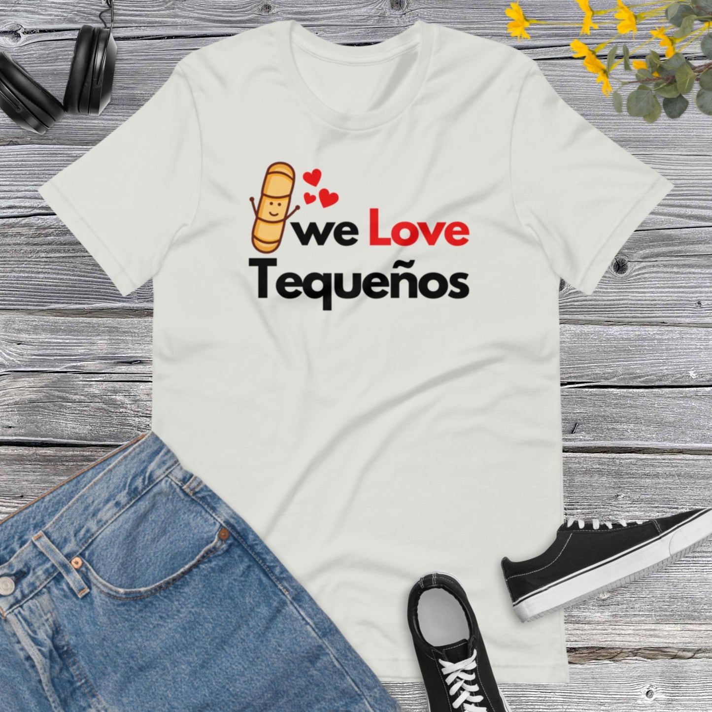 We Love Tequenos, Tequenos Lover, Venezuela Shirt I Love Tequeños, Funny Tequeno, Venezuelan Cheese Sticks Unisex t-shirt
