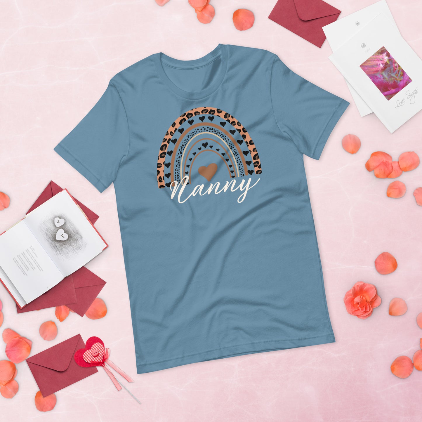 Leopard Rainbow Nanny Shirt, Nanny Rainbow Shirt, Nanny Life Shirt, Nanny Gifts, Unisex t-shirt