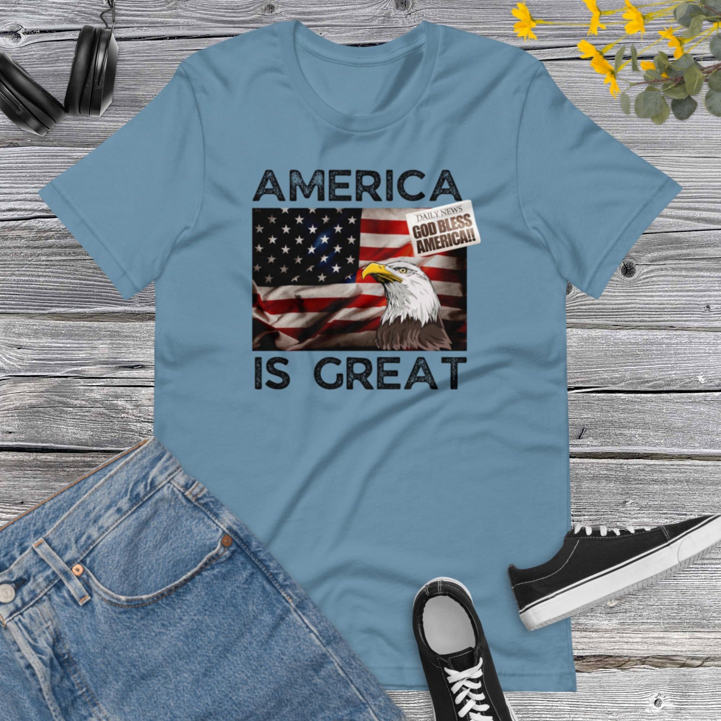 America is Great, Bless America, I Love America, USA Lover, America number One, Patriot Party Tee Unisex t-shirt
