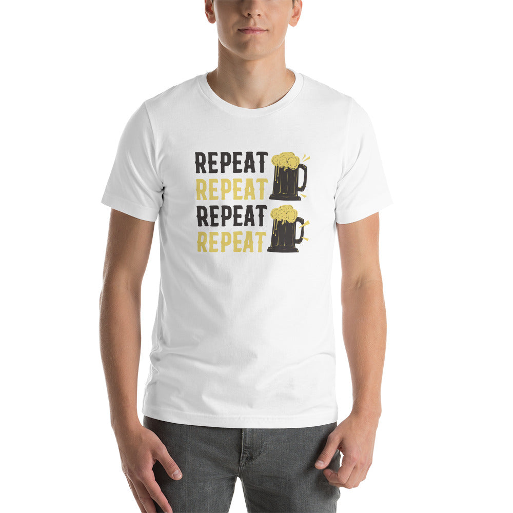 Repeat Beer, Beer Shirt, Drinking Beer Shirt, Oktoberfest Shirt, Beer Shirt, Funny Beer Shirt, Drinking Shirt, Beer T-Shirt / Unisex t-shirt