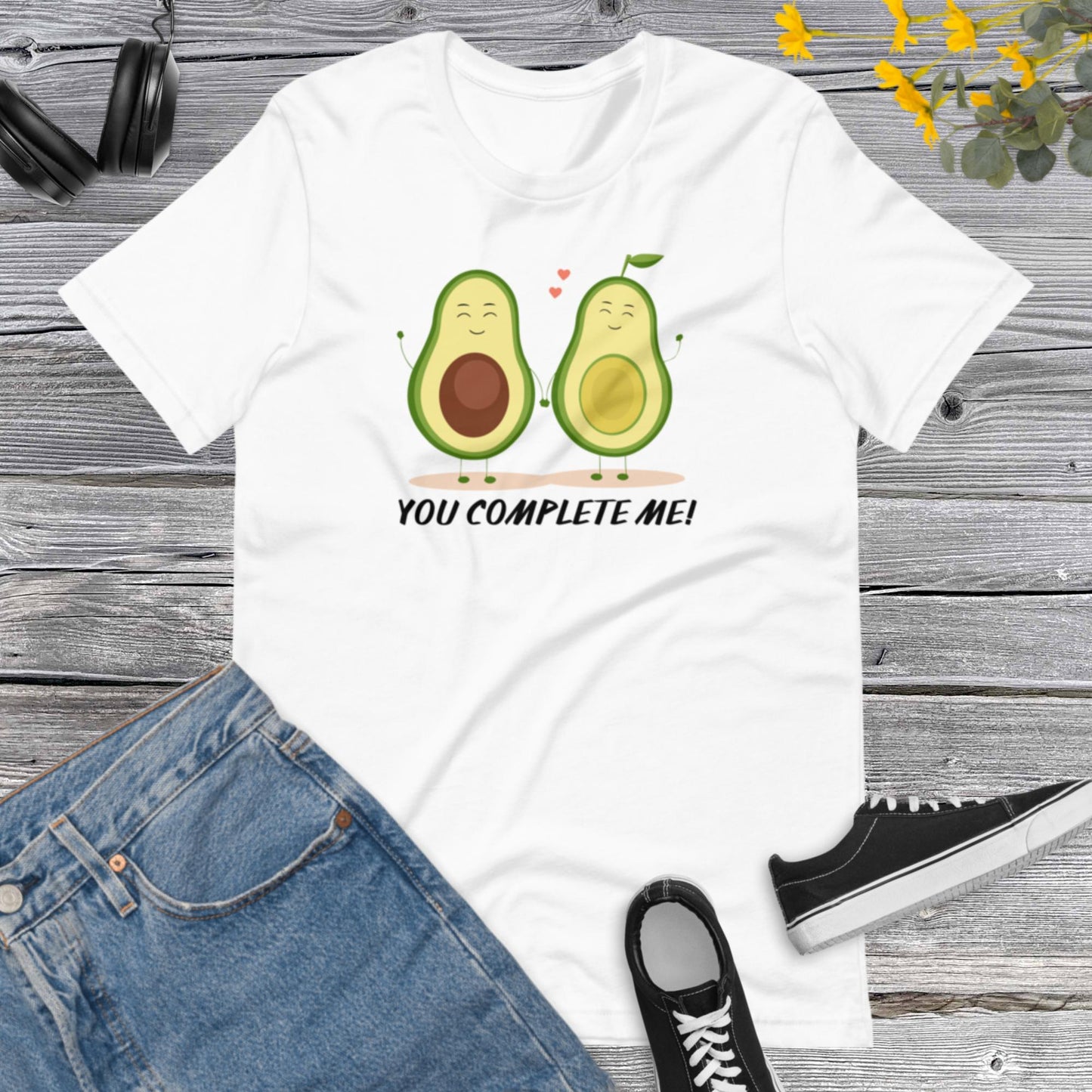 You Complete Me ! Avocado Shirt, Avocado Lover Shirt, Avocado Cute Family, Avocado Gift For Vegan Unisex t-shirt