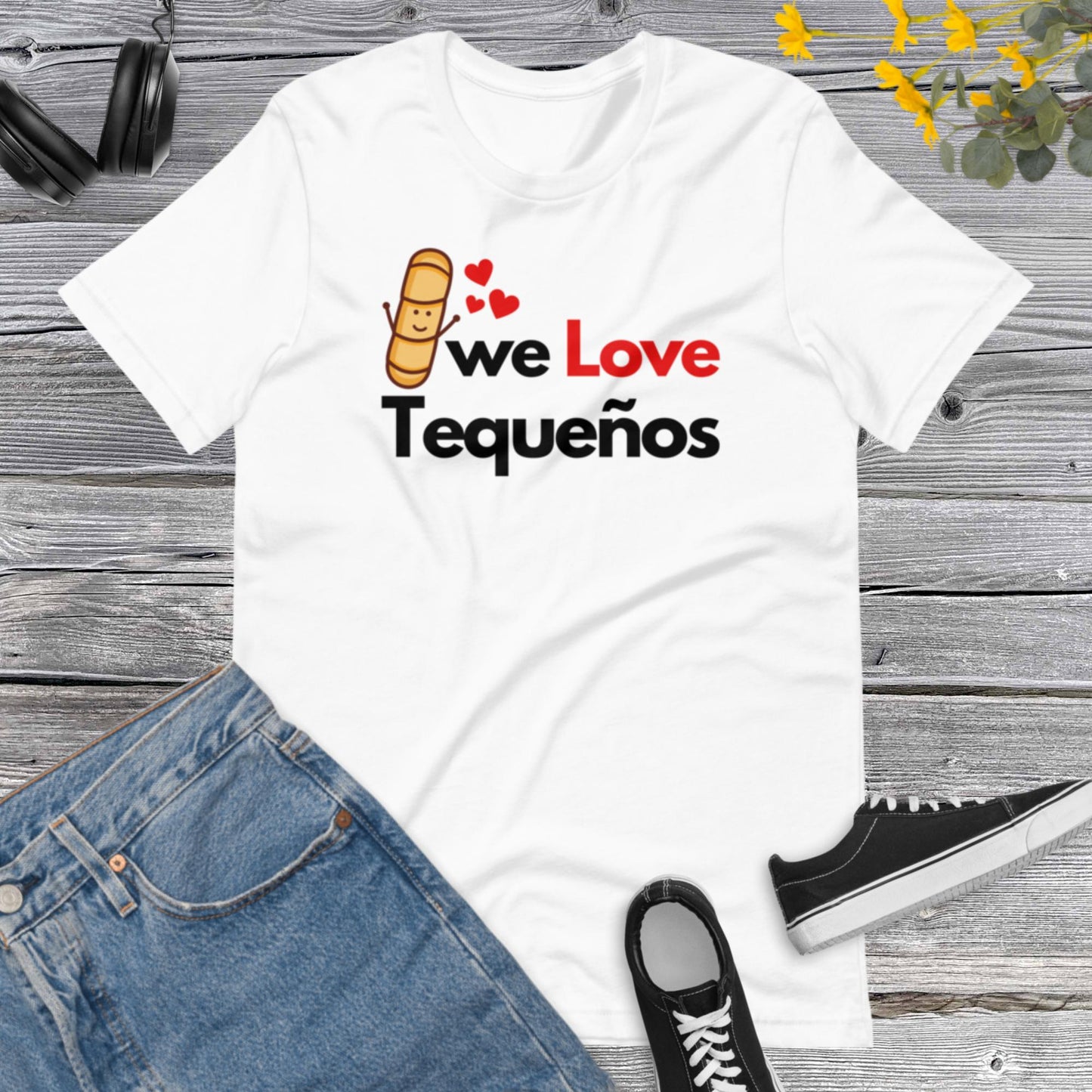 We Love Tequenos, Tequenos Lover, Venezuela Shirt I Love Tequeños, Funny Tequeno, Venezuelan Cheese Sticks Unisex t-shirt