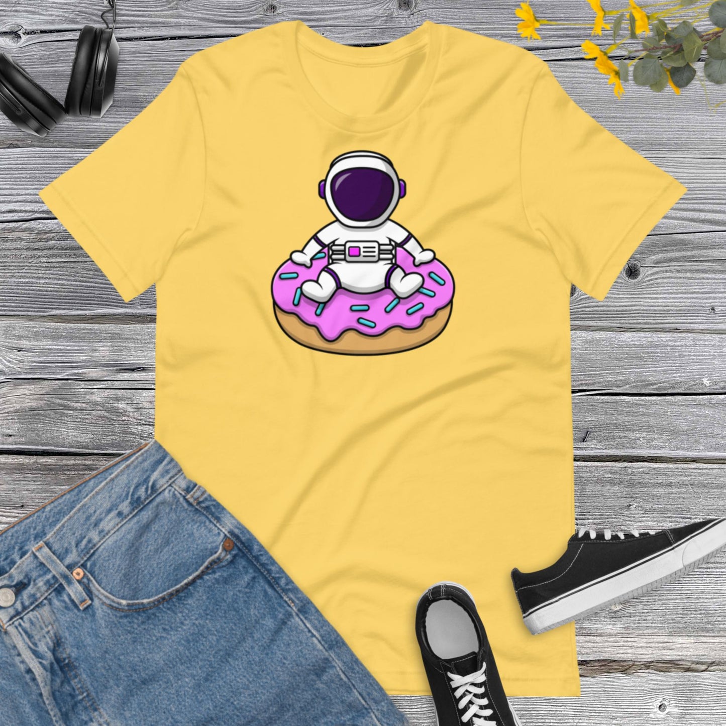 Astronaut Donutm, Donut Lover, Cute Astronaut Shirt, Sweet Lover Shirt, Donut Party Day Unisex t-shirt