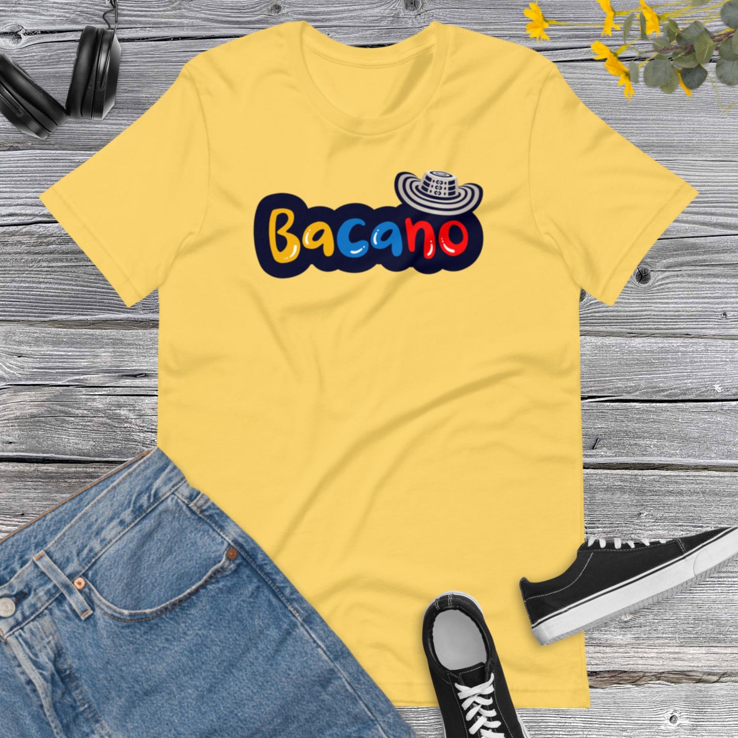 Bacano Colombian Sayings/Dichos, I Love Colombia, Colombian, Latina Tee, Latino Tshirt, Colombia Traveler Top Unisex t-shirt