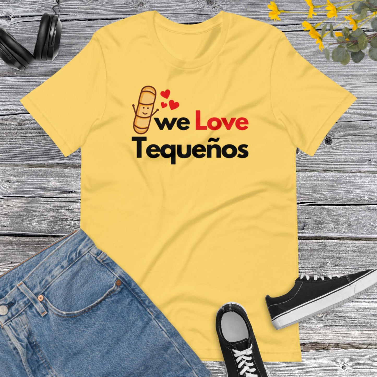 We Love Tequenos, Tequenos Lover, Venezuela Shirt I Love Tequeños, Funny Tequeno, Venezuelan Cheese Sticks Unisex t-shirt