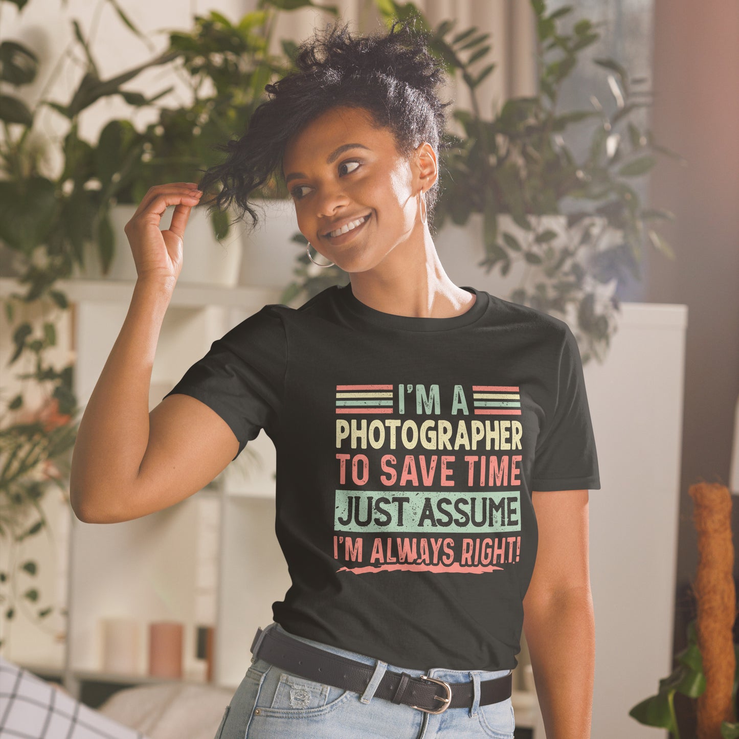 Graduation Shirt, Photographer Student Tee, Graduation Party Gifts, I am Photographer To Save Time Lets Just Assume I'm Always Right Unisex T-Shirt