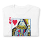 Queen of Hearts Graphic Tee Shirt for Women | Style Women T-Shirt Vintage Feminist Tee | Playing Cards | Gift for her Unisex t-shirt