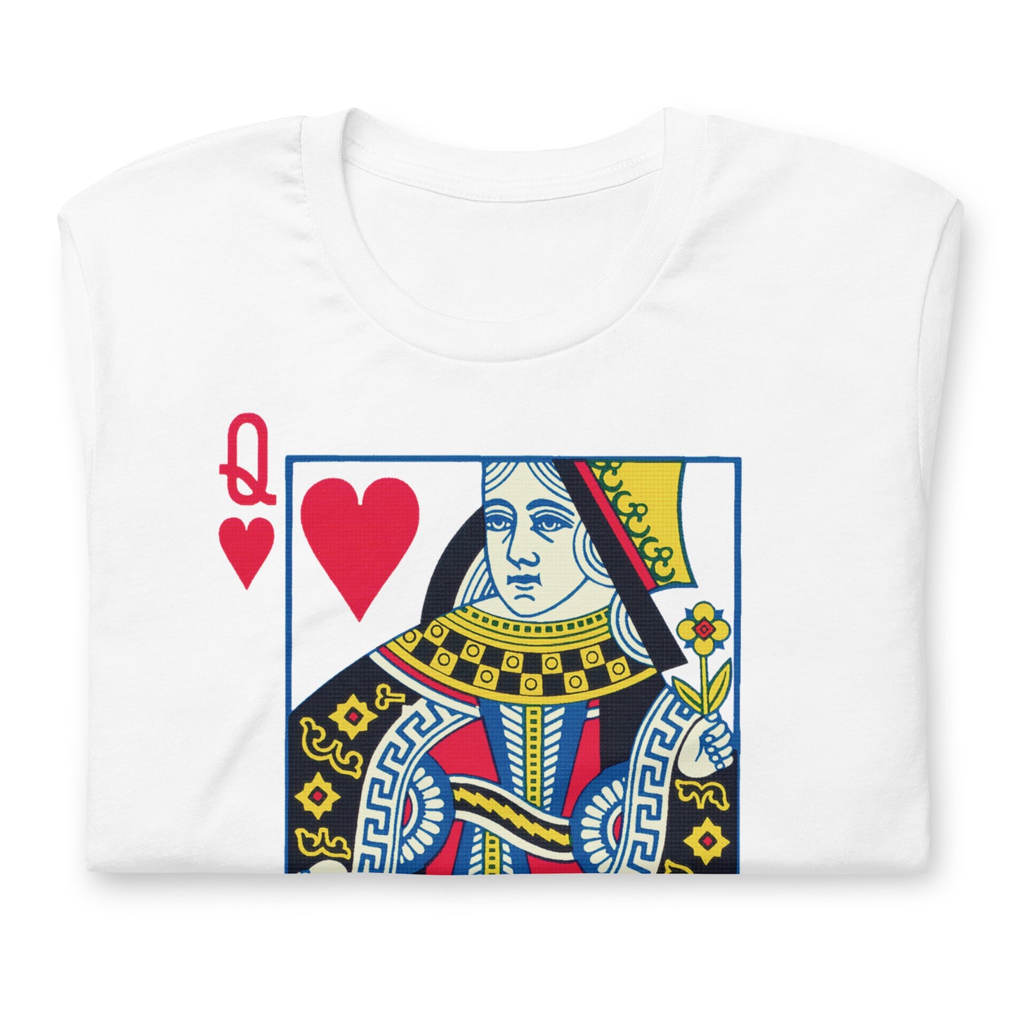 Queen of Hearts Graphic Tee Shirt for Women | Style Women T-Shirt Vintage Feminist Tee | Playing Cards | Gift for her Unisex t-shirt