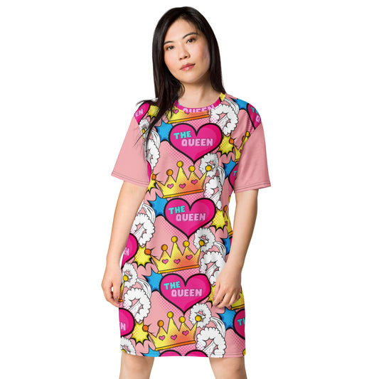 THE QUEEN POP ART / T-shirt dress