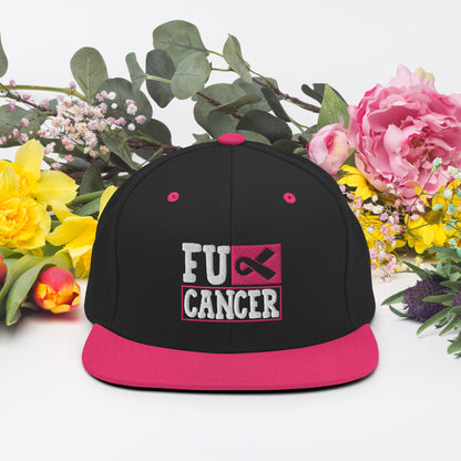 Fuc& Cancer, Breast Cancer Awareness, Team Cancer, Motivational, Pink Ribbon, In October We Wear Pink Snapback Hat