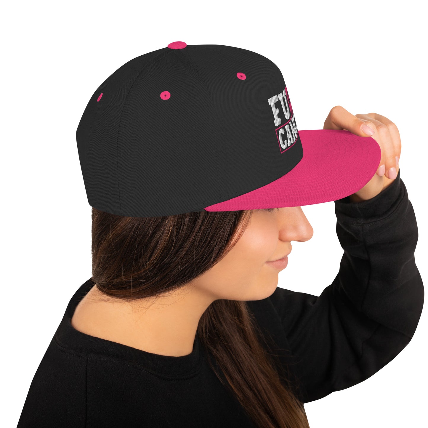 Fuc& Cancer, Breast Cancer Awareness, Team Cancer, Motivational, Pink Ribbon, In October We Wear Pink Snapback Hat