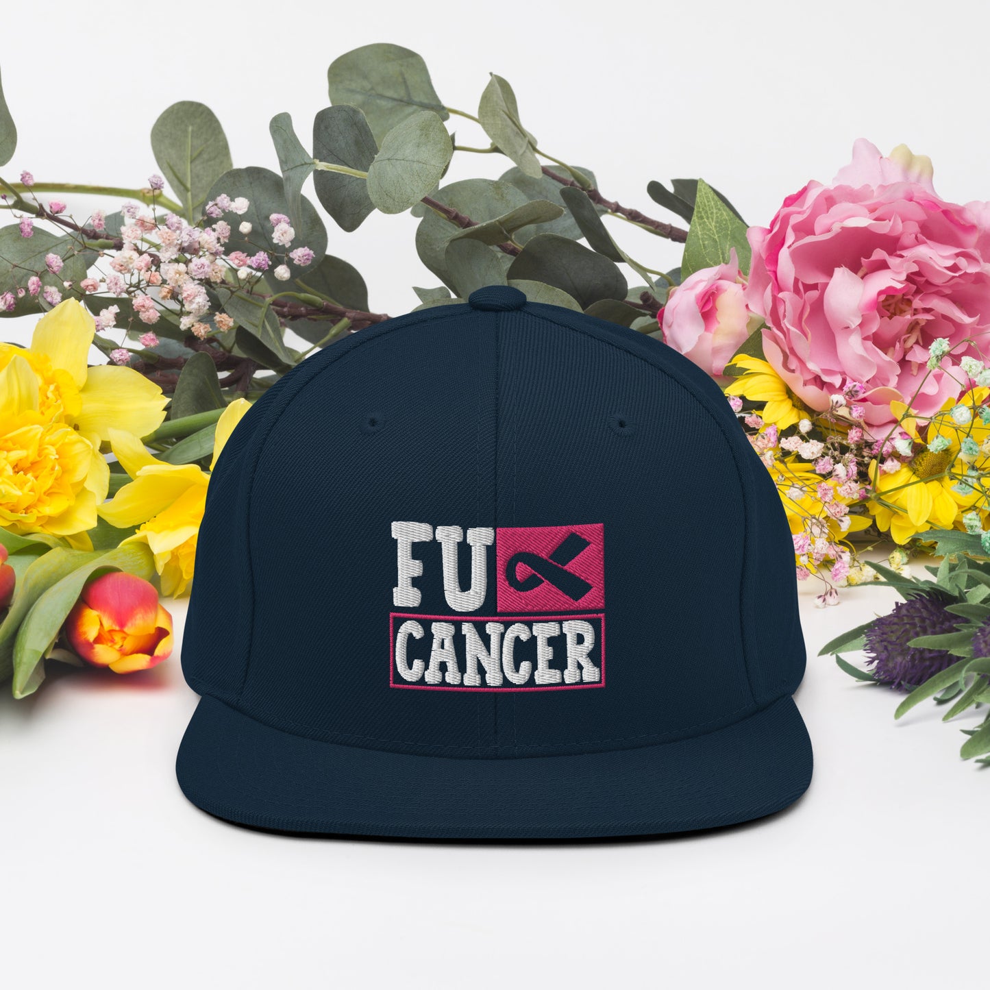 Fuc& Cancer, Breast Cancer Awareness, Team Cancer, Motivational, Pink Ribbon, In October We Wear Pink Snapback Hat