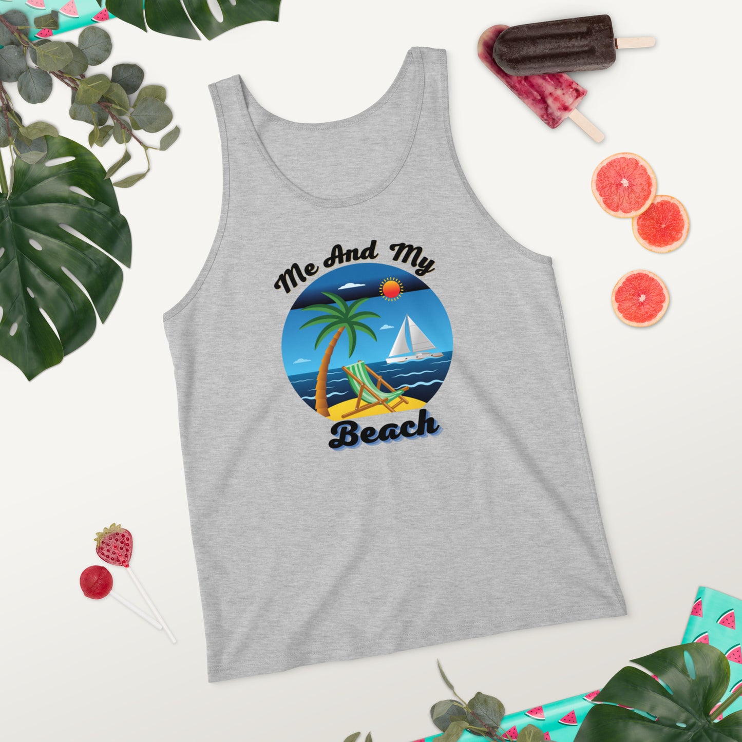 ME AND MY BEACH / Unisex Tank Top