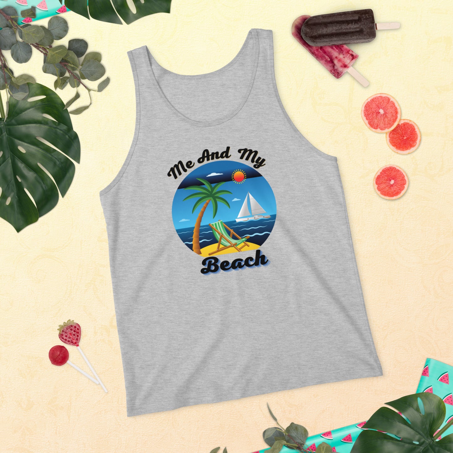 ME AND MY BEACH / Unisex Tank Top