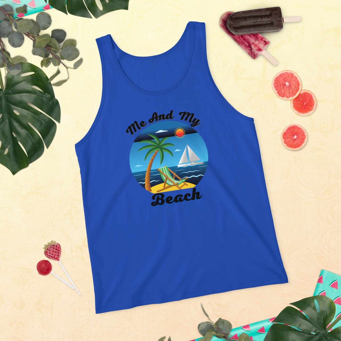 ME AND MY BEACH / Unisex Tank Top