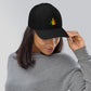 Weed Embroidered Hat, Colorful Flower / Trucker Cap